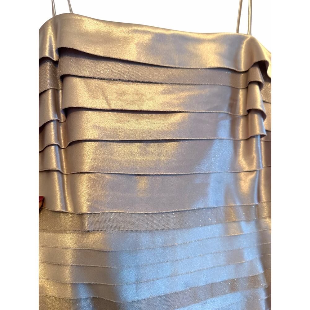 NWT Champagne Sparkly Connected Dawn Oliva Cocktail Dress - Size 10 - Picture 10 of 13